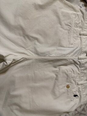 Men's white POLO chino shorts